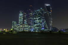 Moskau bei Nacht (Foto: Коля Саныч, Lizenz: CC)