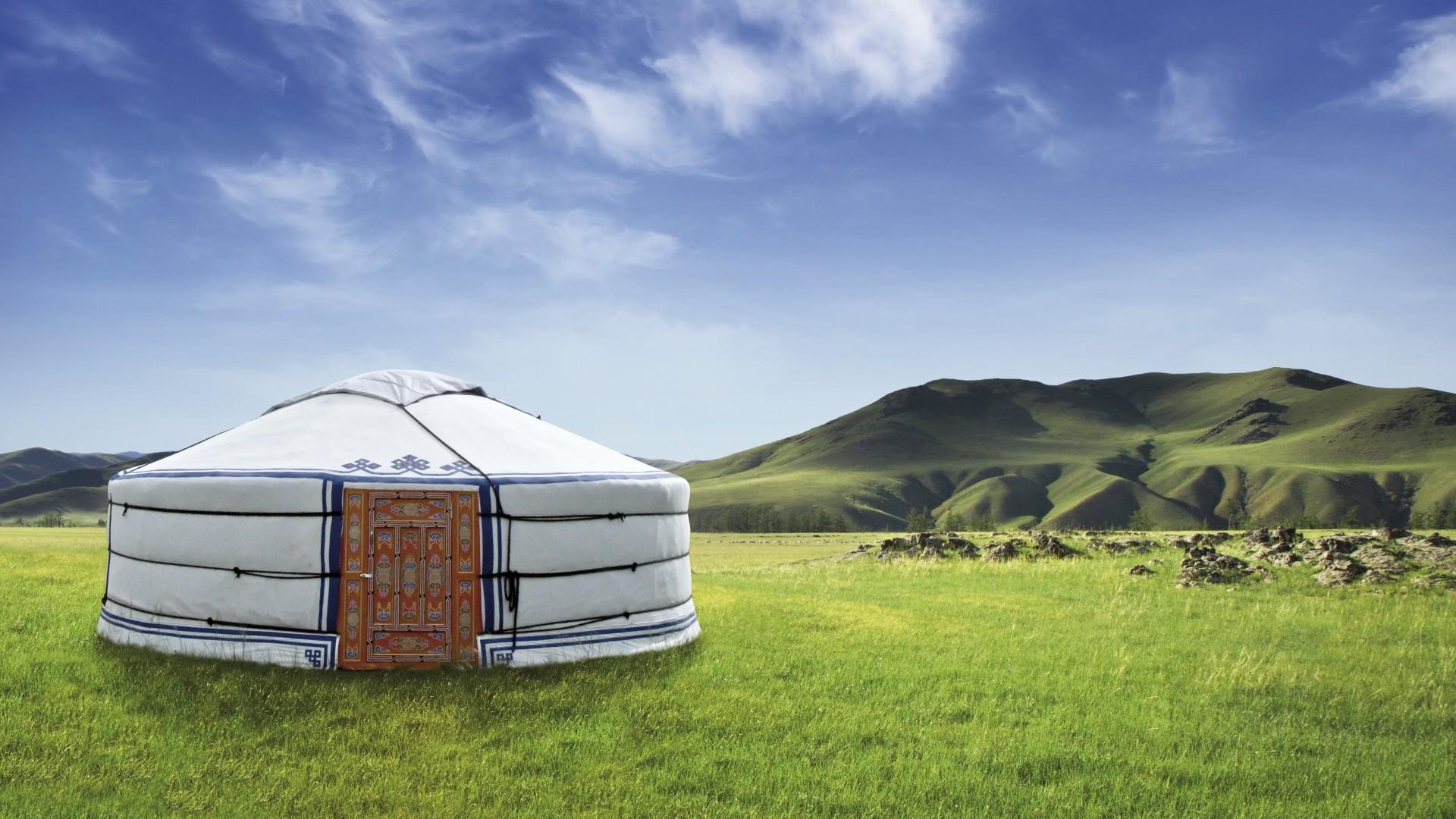 Jurte in der Mongolei