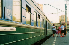 Georgien - Zug von Baku nach Tiflis