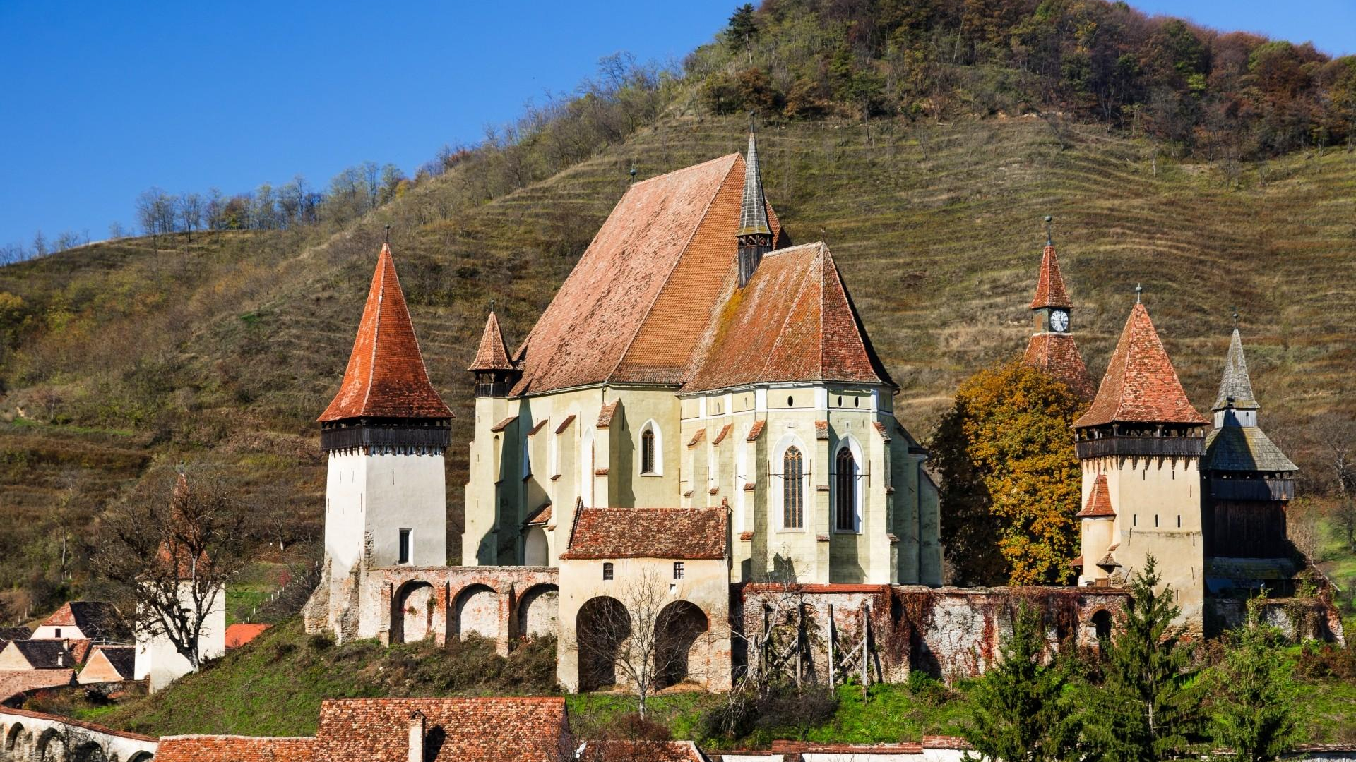 das Dorf Birthälm (Biertan)