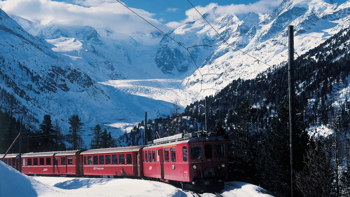 Bernina Express Nähe Morteratsch