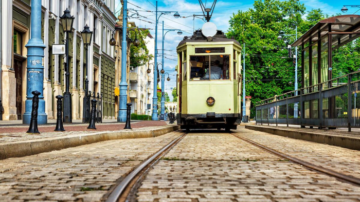 Breslau historische Tram-Linie