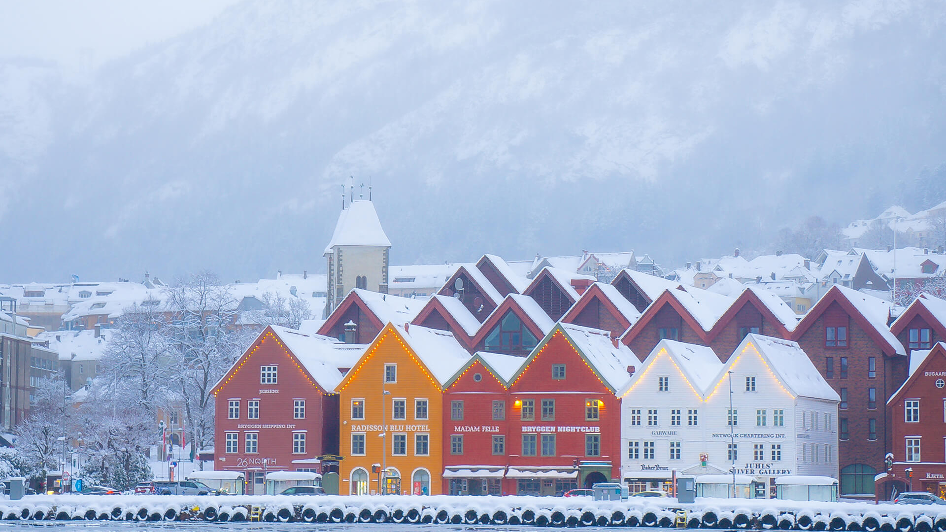 Bergen_Bryggen_Schnee 2